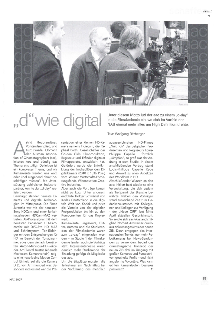 Media-Biz Artikel D-Day Mai 2007