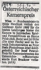 Österreichischer Kamerapreis 1990